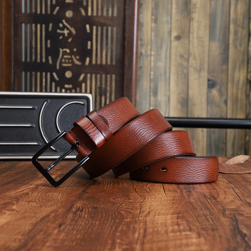 Gürtel mit Top-Layer Cowhidenew Casual Style