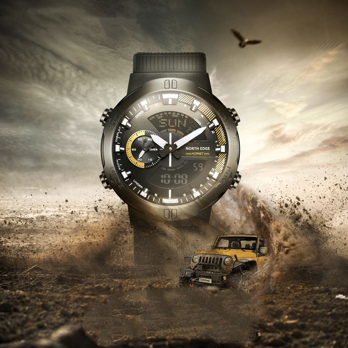 Multifunktionale Quarzuhrwerk Sportuhr für Herren