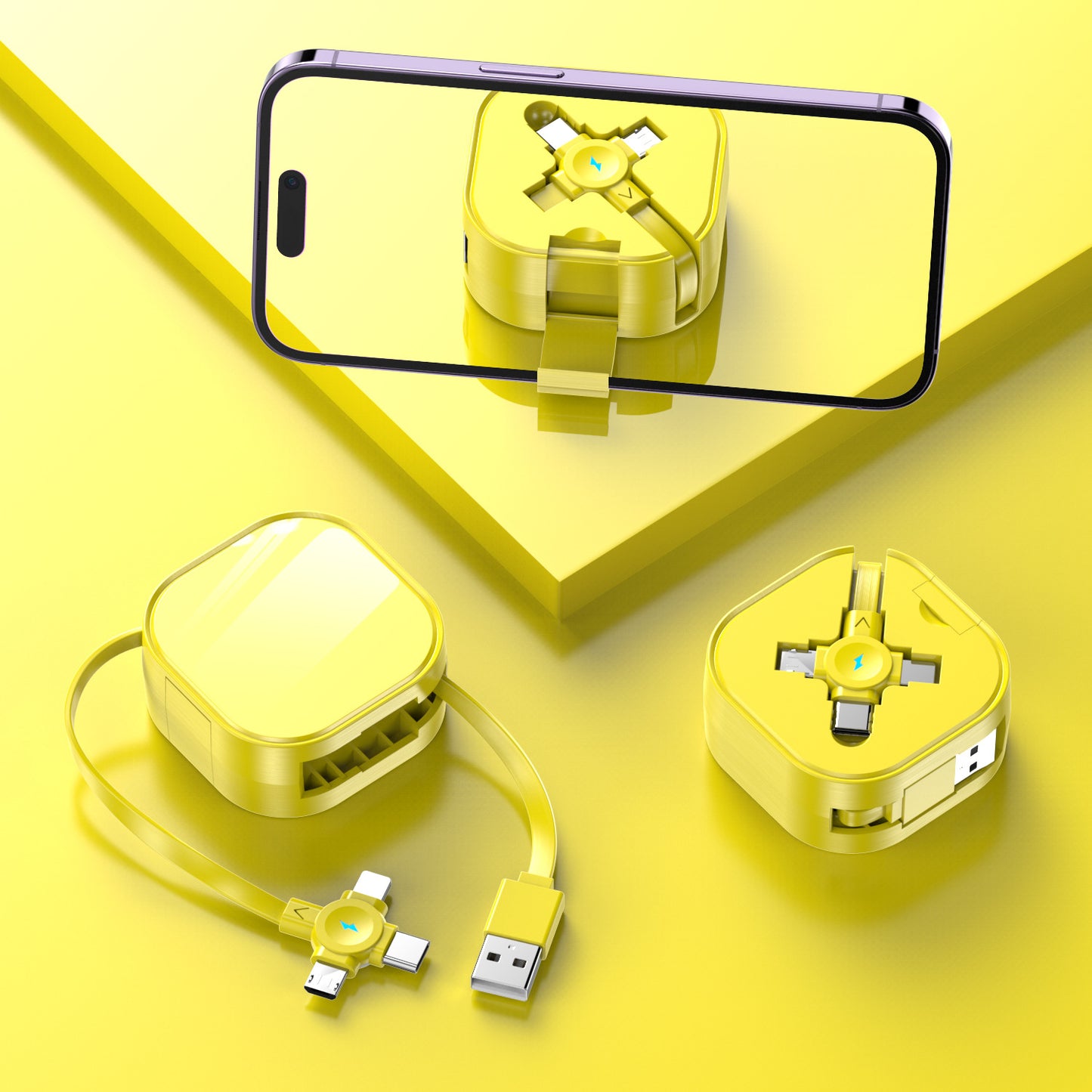 Drei-in-Eins-Halter Teleskop-Datenkabel