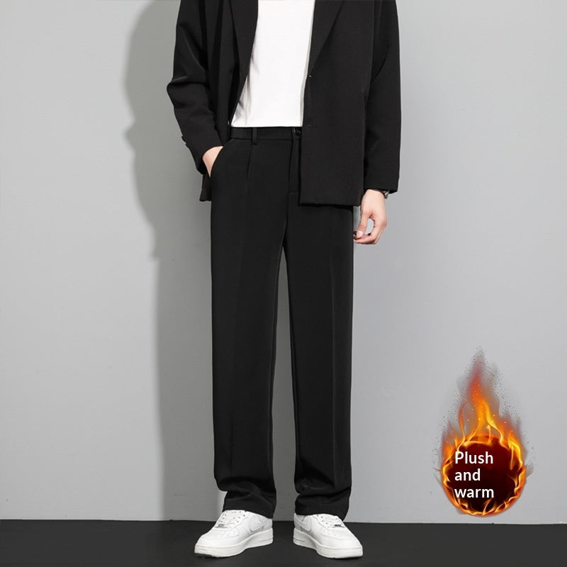 Herbst Lässige Vielseitige, mit Fleece gefütterte Freizeithose