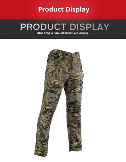 Atmungsaktive, kratzfeste Outdoor-Multi-Tasche Straight Cargo-Hose für Herren