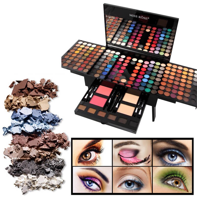All-in-One Make-up Set: 180 Farben Lidschatten & Rouge in einzigartiger Klavierbox