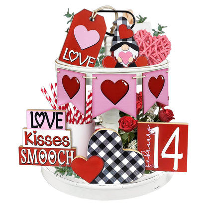 Holz Dekorative Tablett Ornament Für Human Day Party