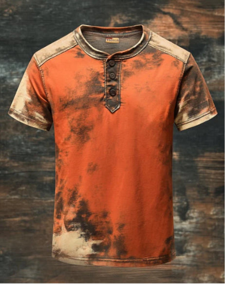 Hip Hop Casual Sportknopf Kurzarm T-Shirt