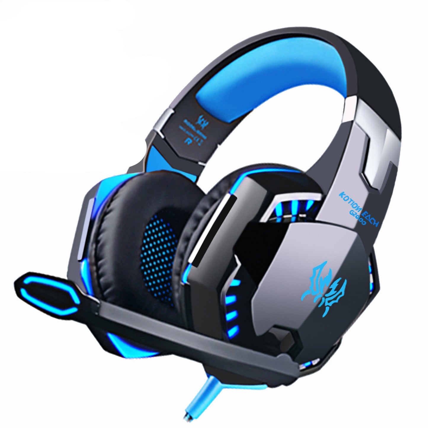 Head-Mounted Heavy Bass Gaming Headset mit Mikrofon-Rausch-Reduktion