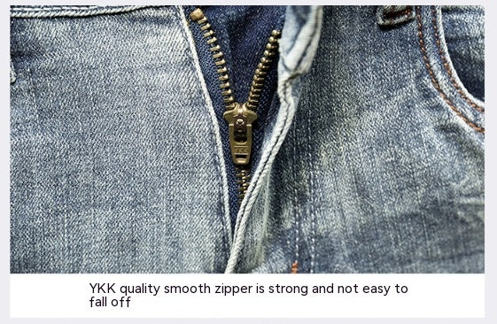 Neue zerrissene Stretch Slim Fit