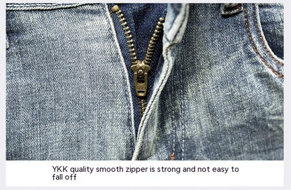 Neue zerrissene Stretch Slim Fit