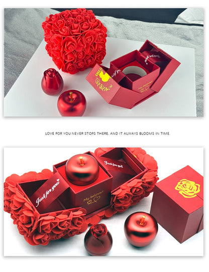 Valentinstag Geschenk Seife Rose Geschenkbox
