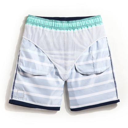 Gestreifte Casual Strand - Shorts