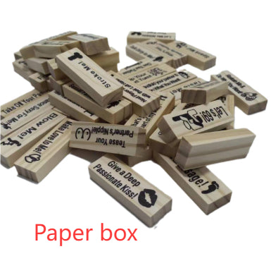 Paar Spiel Nacht Intimität Block Tower