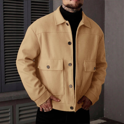 Übergangsjacke – Overshirt im Clean-Style