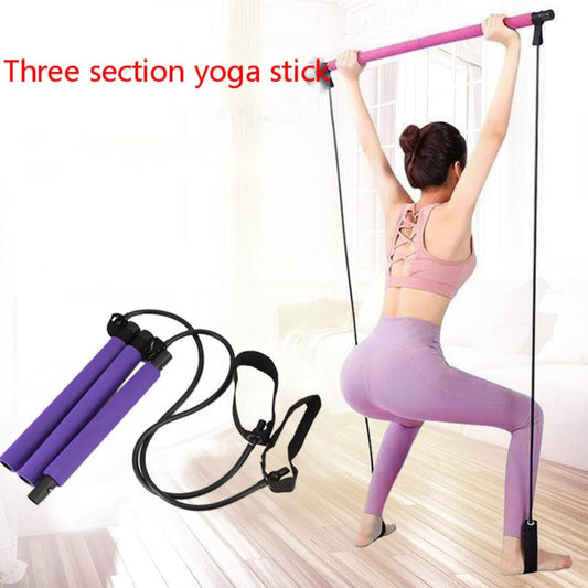Dreiteiliger Pilates Fitness-Stick