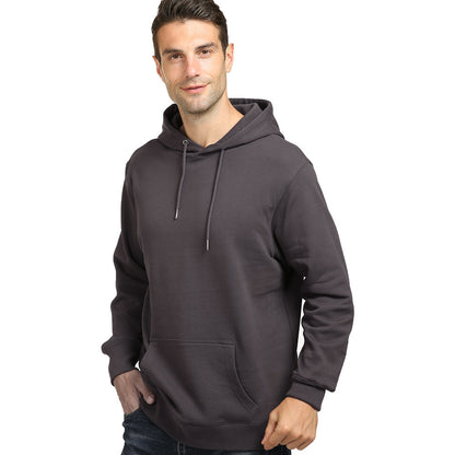 Men's Hooded Padded Terry Pullover Sweater