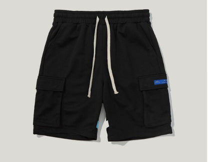 Kontrastnähte lässige Shorts