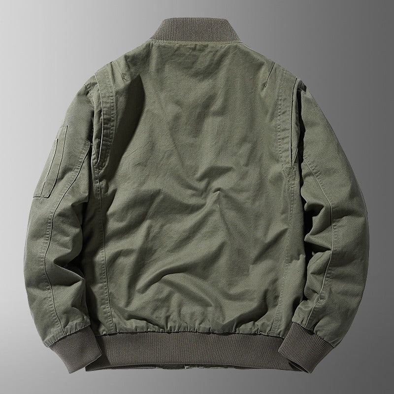 Entspannende Baseball-Kragen-Lässige Jacke für Herren