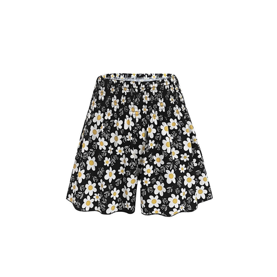 Floral Print Women's Fashionable And Comfortable Beach Shorts