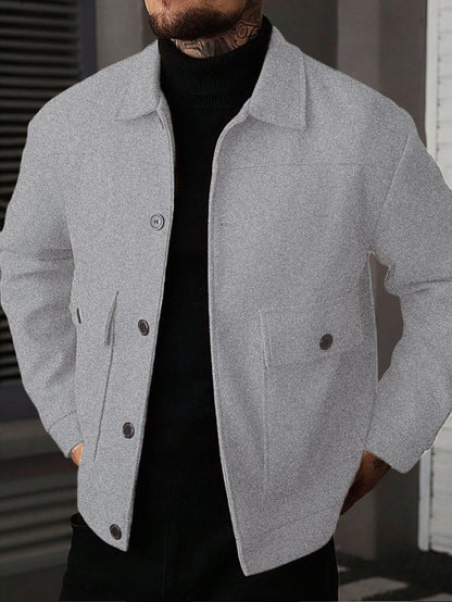 Übergangsjacke – Overshirt im Clean-Style