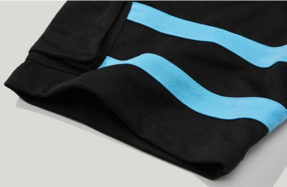 Kontrastnähte lässige Shorts