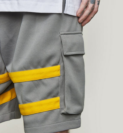 Kontrastnähte lässige Shorts