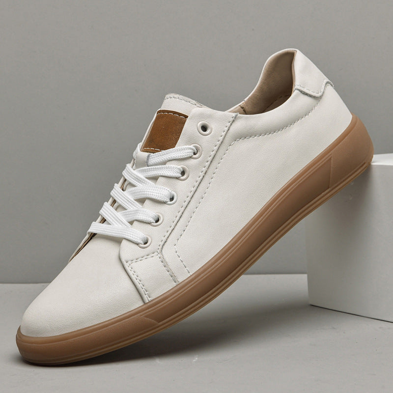 Frühlingsmode Schnürschuhe Leder Low-top