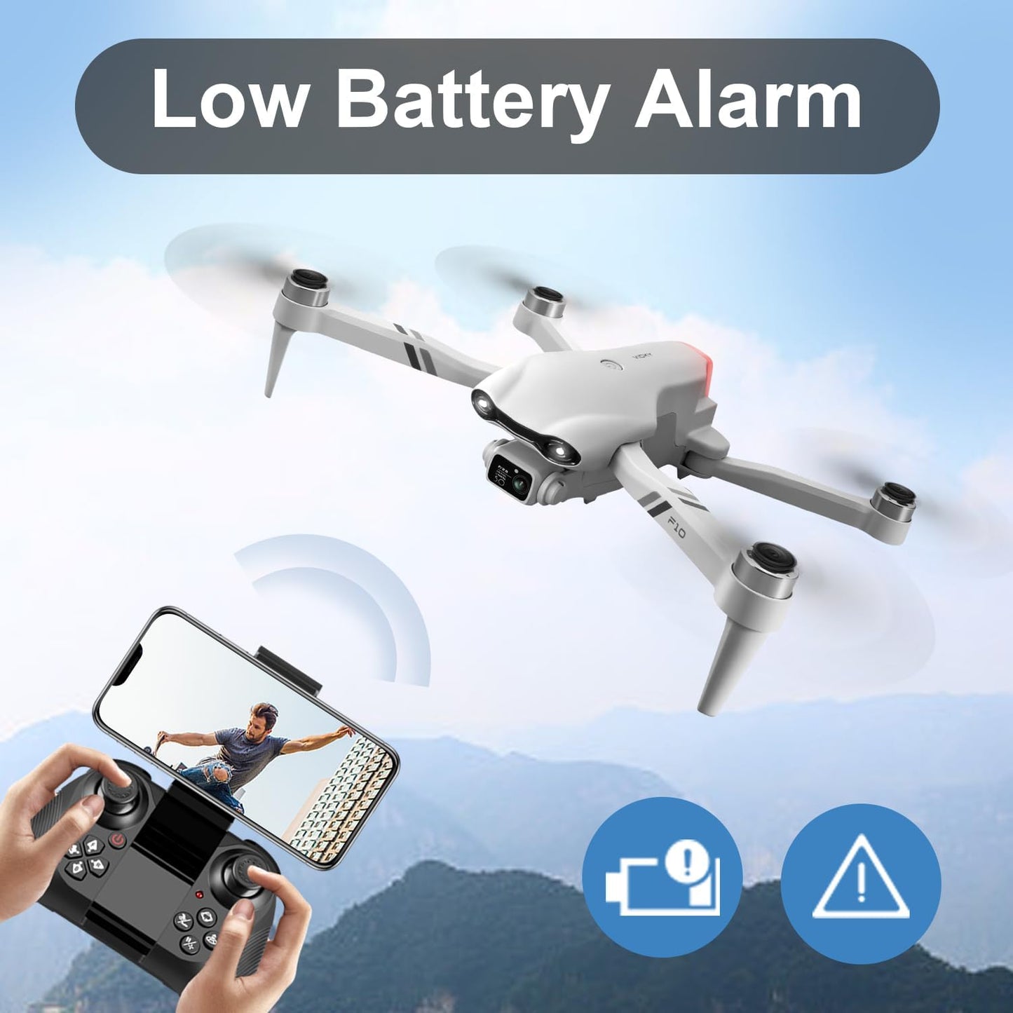 F10 Faltbare Drohne Mit Kamera WIFI FPV Für Erwachsene