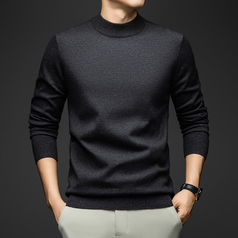 New Autumnwinter Casual Solid-color Knit Undershirt