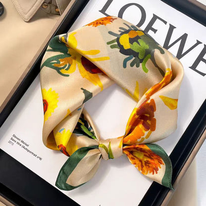 High-end Ladies' Small Square Handkerchief