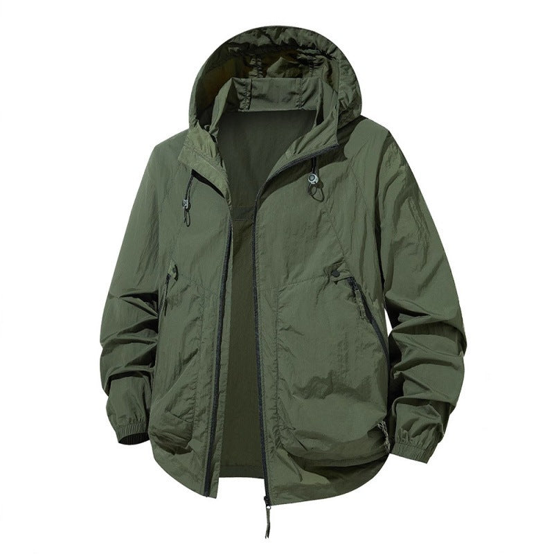 Sonnenschutz-Paar-Kleidung Atmungsaktive, ultradünne Kapuzenjacke