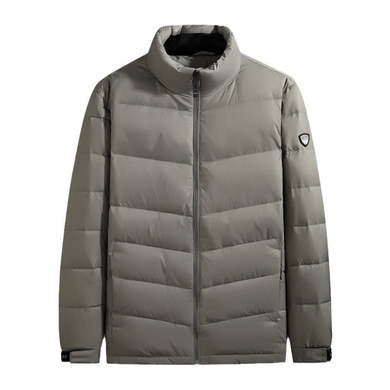 Autumn And Winter Men's Stand-up Collar Warm Down Jacket