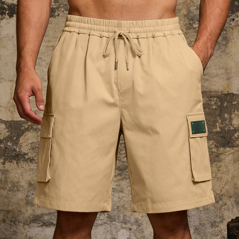 Lässige Herren-Cargo-Shorts mit elastischem Bund