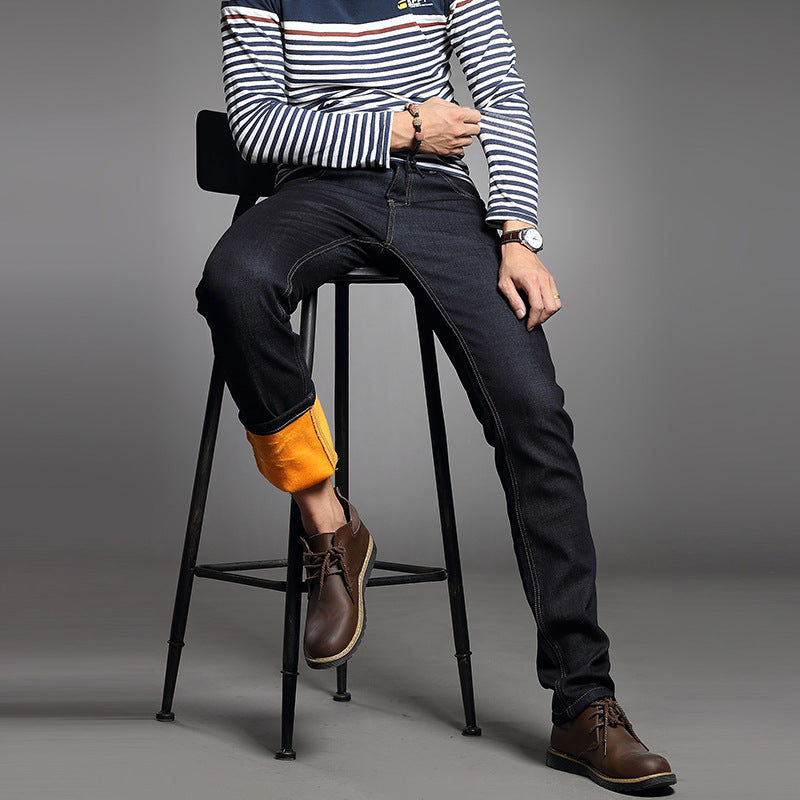 Winter-Samtjeans für Herren