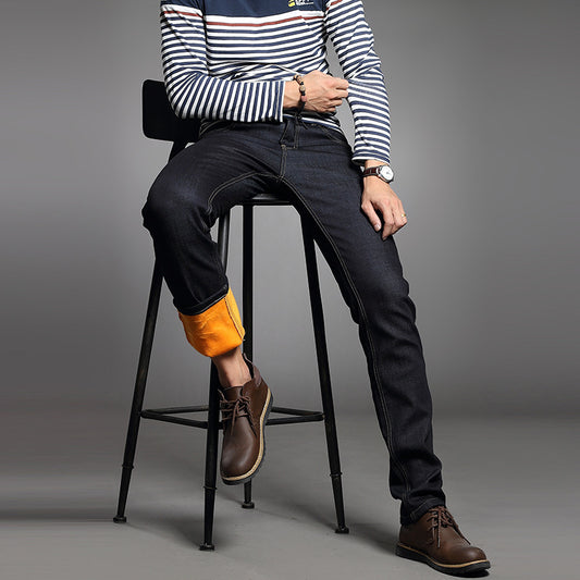 Winter-Samtjeans für Herren