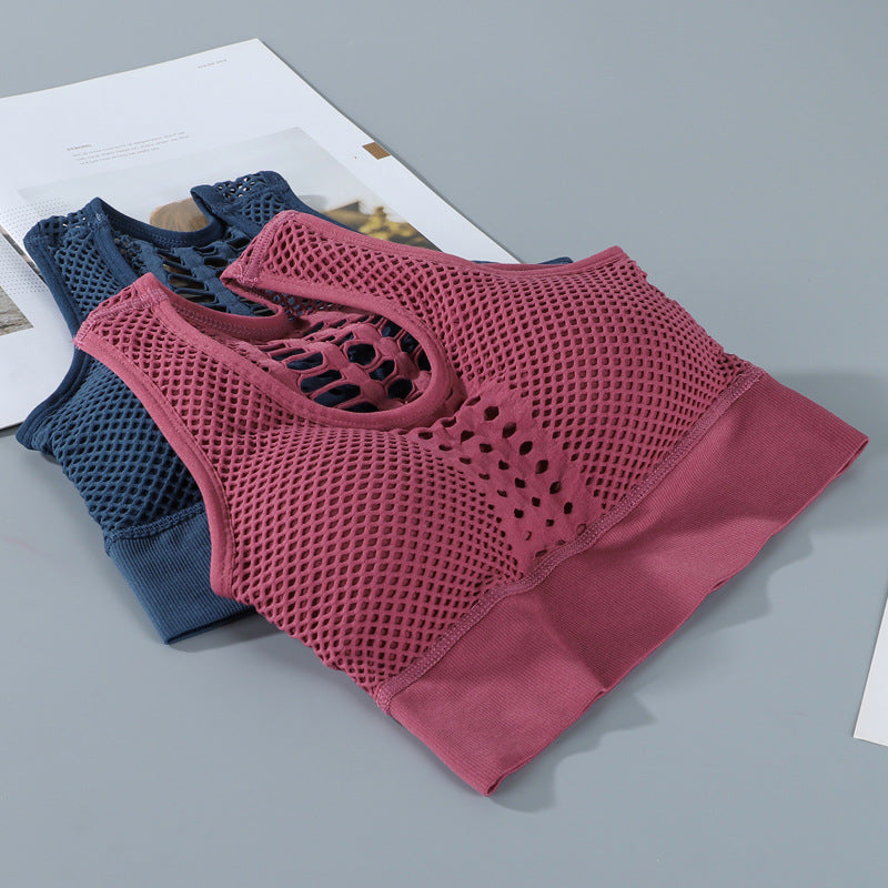 Frauen Sport-BH  Brathable Mesh Sport-Top