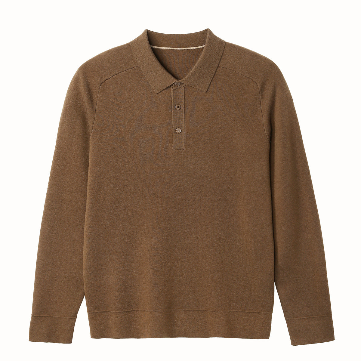 Casual Polo Shirt Knit Sweater Hoodie Solid Color Fashionable Lambswool Sweater