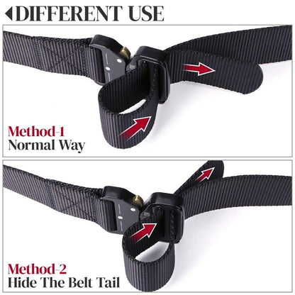 Stilvoller Verstellbarer Gürtel Mit Metallschnalle, Aus Strapazierfähigem Material, Geeignet Für Mode- Und Outdoor-Aktivitäten.