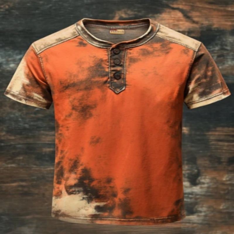 Hip Hop Casual Sportknopf Kurzarm T-Shirt