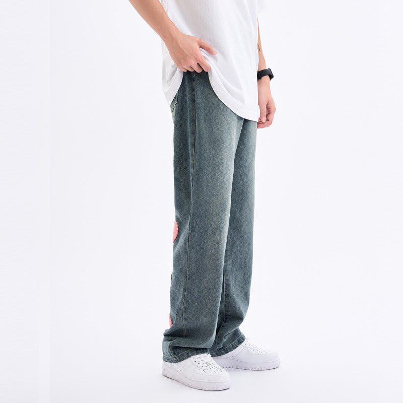 Hip Hop Jeans mit Kordelzug