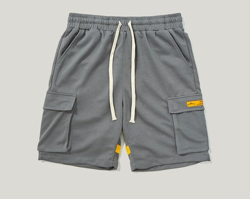 Kontrastnähte lässige Shorts