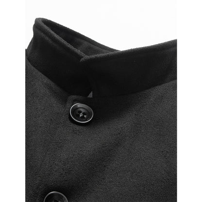 New Men's Fashion Korean-style Slim-fit Mid-length Trench Coat