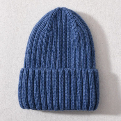 Winter Silk Satin-lined Knit Hat Unisex Thickened Version