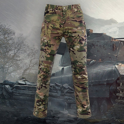 Atmungsaktive, kratzfeste Outdoor-Multi-Tasche Straight Cargo-Hose für Herren