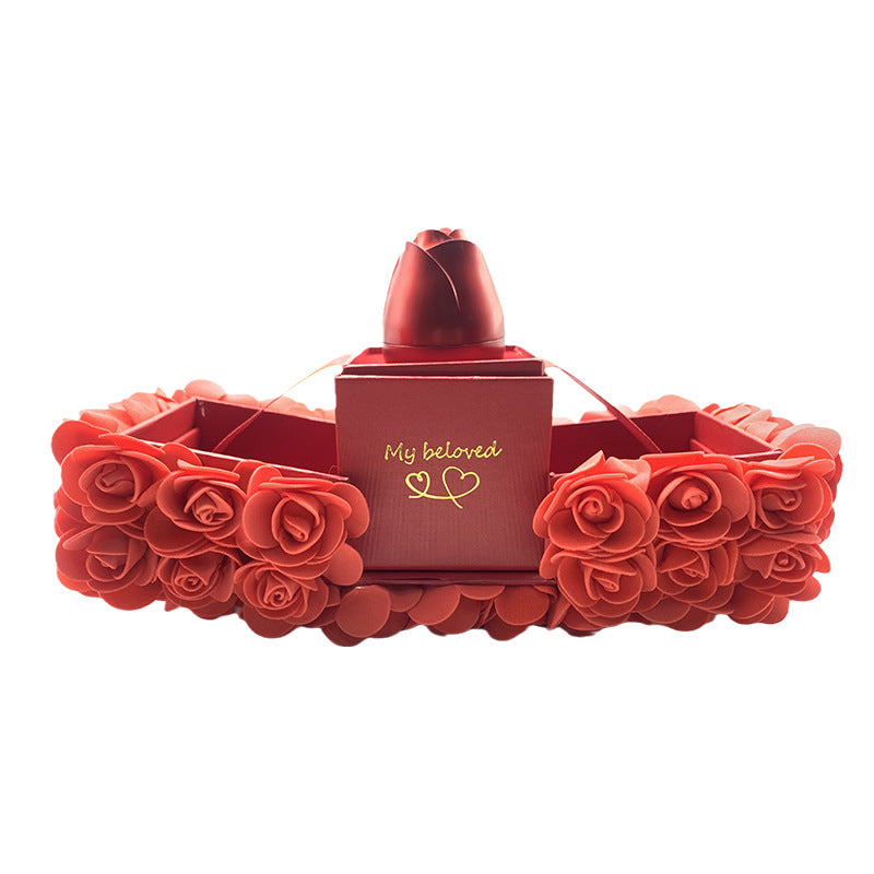 Valentinstag Geschenk Seife Rose Geschenkbox