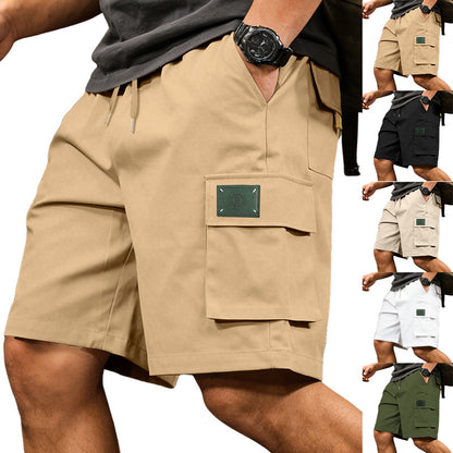 Lässige Herren-Cargo-Shorts mit elastischem Bund