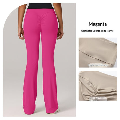 Butt-lifting Fitness Flared Yoga Running And Pilates Pants