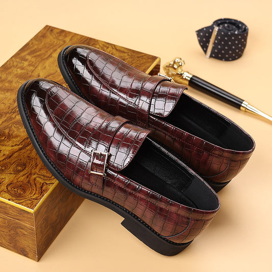 Stilvolle Herren-Slipper aus geprägtem Rindsleder