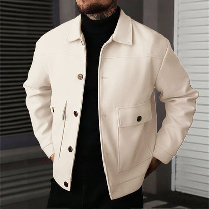 Übergangsjacke – Overshirt im Clean-Style