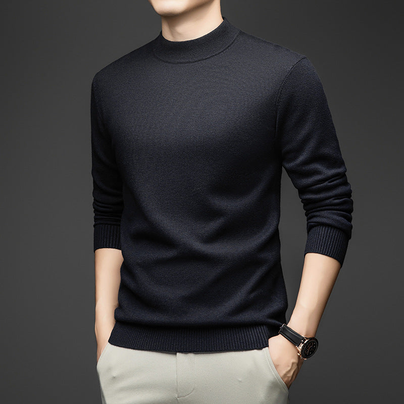 New Autumnwinter Casual Solid-color Knit Undershirt