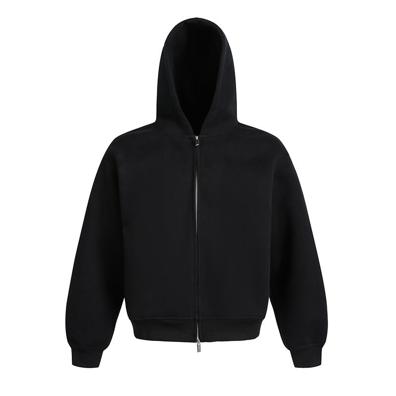 Heavy-Duty Double-Zipper-Hoodie im amerikanischen Stil für Paare