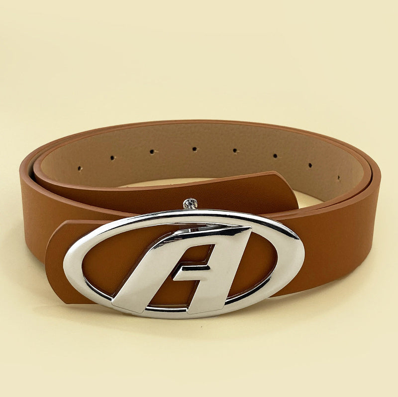 Eleganter Damen-Gürtel mit markanter Metall-Schnalle – Hochwertiges PU-Leder – Vielseitiges Accessoire