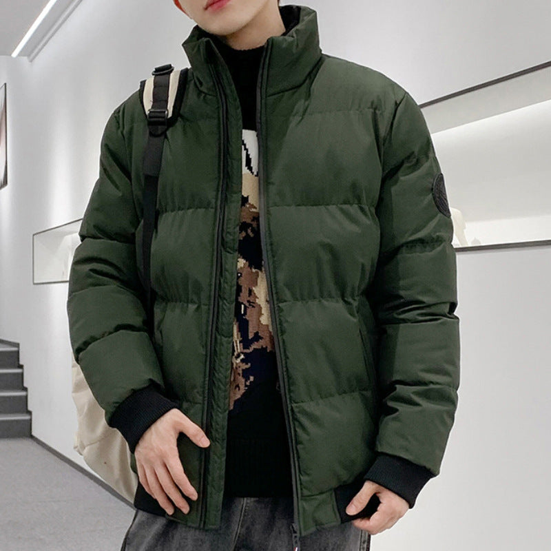 Thick, Warm, Simple Cotton-padded Jacket For Men